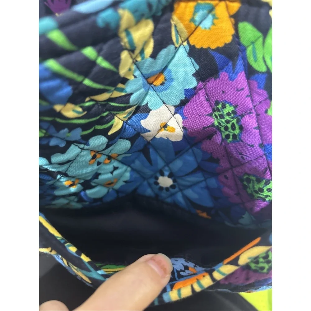 Vera Bradley Glenna Satchel Bag In Midnight Blues Pockets Shoulder Bag